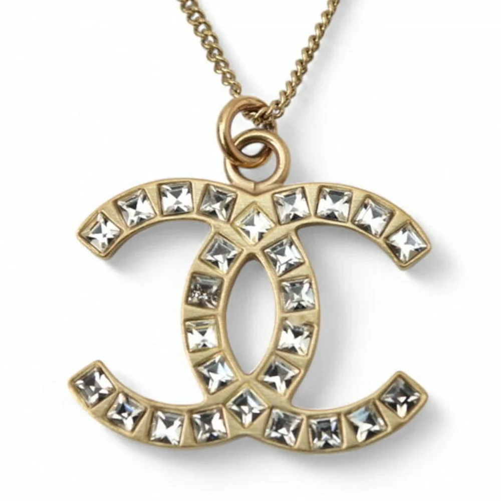 CHANEL Gold Logo Necklace